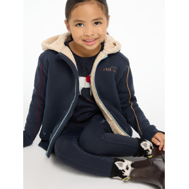 Felpa con cappuccio LeMieux Zip Through Mini Charlie Blu navy Felpa con cappuccio LeMieux Zip Through Mini Charlie Blu navy