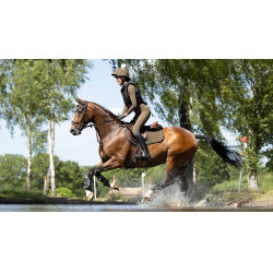 Tappetino LeMieux Suede Close Contact Square Alpina Marrone