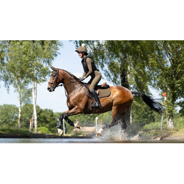 Tappetino LeMieux Suede Close Contact Square Alpina Marrone