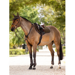 Tappetino LeMieux Suede Close Contact Square Alpina Marrone