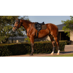 Tappetino LeMieux Suede Close Contact Square Alpina Marrone