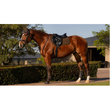 Tappetino LeMieux Suede Close Contact Square Alpina Marrone