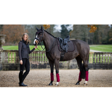 Tappetino LeMieux Suede Dressage Square Cenere Bordeaux