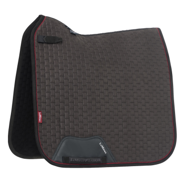 Tappetino LeMieux Suede Dressage Square Cenere Bordeaux