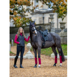 Tappetino LeMieux Suede Dressage Square Cenere Bordeaux