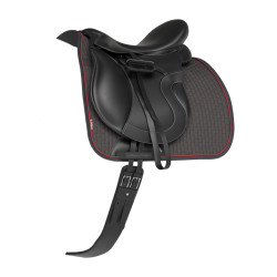 Tappetino LeMieux Suede Dressage Square Cenere Bordeaux