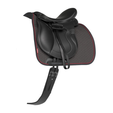 Tappetino LeMieux Suede Dressage Square Cenere Bordeaux