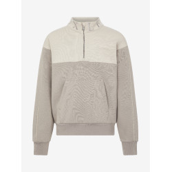 Maglia LeMieux con zip a un quarto Kate Young Rider Cenere / Pietra Grigio Maglia LeMieux con zip a un quarto Kate Young Rider Cenere / Pietra Grigio