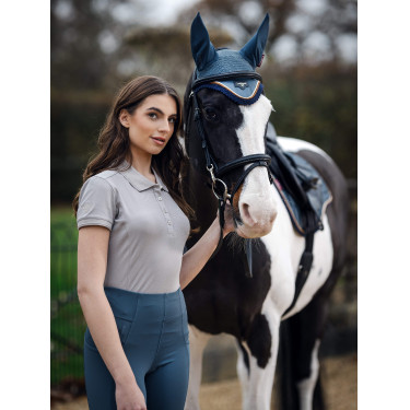 Polo LeMieux Classico Cenere Blu marino