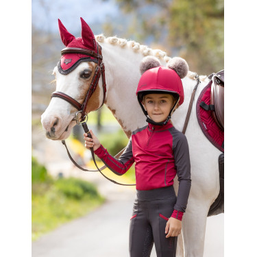 Berretto doppio pompon Mini LeMieux Brace Bordeaux