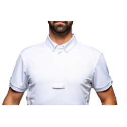 Polo da concorso Flags & Cup ragazzo Wako maniche corte Bianco