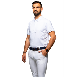 Polo da concorso Flags & Cup ragazzo Wako maniche corte Bianco