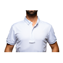 Polo da concorso Flags & Cup ragazzo Wako maniche corte Bianco