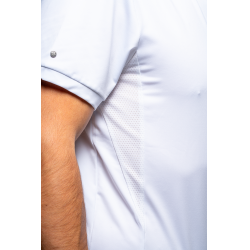 Polo da concorso Flags & Cup ragazzo Wako maniche corte Bianco