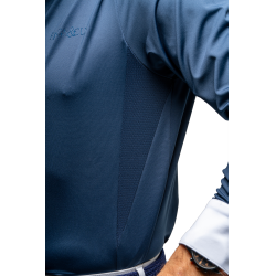 Polo da concorso Flags & Cup uomo Wako maniche lunghe Marina Blu marino Polo da concorso Flags & Cup uomo Wako maniche lunghe Marina Blu marino