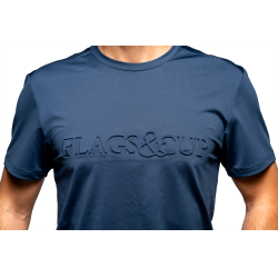 T-shirt Flags & Cup ragazzo Fresco Marina Blu marino