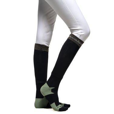 Calze Flags & Cup donna Roca Nero / verde