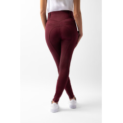 Pantaloni con grip integrale per tutte le stagioni Horze Mira Bordeaux marrone Pantaloni con grip integrale per tutte le stagioni Horze Mira Bordeaux marrone
