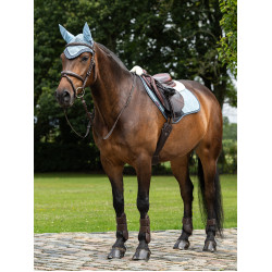 Tappetino LeMieux Merino+ Suede Close Contact Square Ghiacciaio Blu Tappetino LeMieux Merino+ Suede Close Contact Square Ghiacciaio Blu