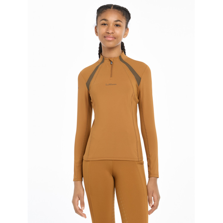Maglia intima a rete Mia LeMieux Young Rider maniche lunghe