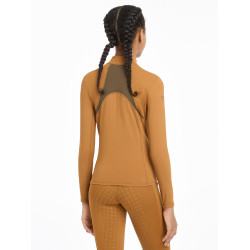 Maglia intima a rete Mia LeMieux Young Rider maniche lunghe Zenzero Arancione Maglia intima a rete Mia LeMieux Young Rider maniche lunghe Zenzero Arancione