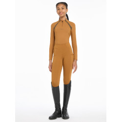 Maglia intima a rete Mia LeMieux Young Rider maniche lunghe Zenzero Arancione Maglia intima a rete Mia LeMieux Young Rider maniche lunghe Zenzero Arancione