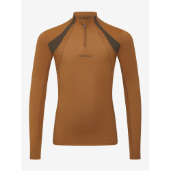 Maglia intima a rete Mia LeMieux Young Rider maniche lunghe Zenzero Arancione Maglia intima a rete Mia LeMieux Young Rider maniche lunghe Zenzero Arancione