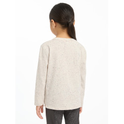 Maglietta a maniche lunghe Mini LeMieux Jessie Ecru / nep Bianco