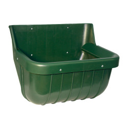 Mangiatoia plastica rettangolare 15l verde