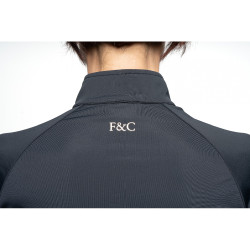 Polo tecnico traspirante da donna Flags & Cup Isorteq Nero