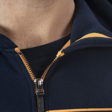 Felpa con zip Flags & Cup da uomo Perico Marina Blu marino