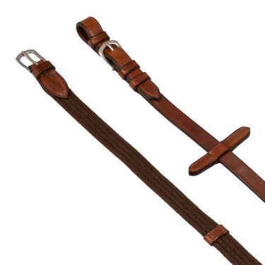 Redini in nylon con fibbie in cuoio Acavallo Cognac Marrone