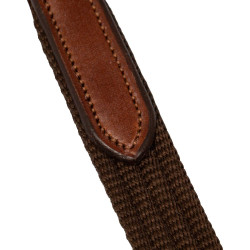 Redini in nylon con fibbie in cuoio Acavallo Cognac Marrone