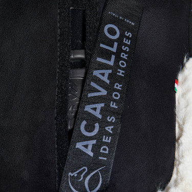 Ammortizzatore Piuma-FS WFS-FS con tasche in suede e rialzo posteriore Acavallo Nero / naturale Ammortizzatore Piuma-FS WFS-FS con tasche in suede e rialzo posteriore Acavallo Nero / naturale