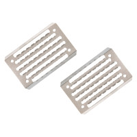 Semelle de rechange en acier inoxydable pour étriers réglables Acavallo Semelle de rechange en acier inoxydable pour étriers réglables Acavallo