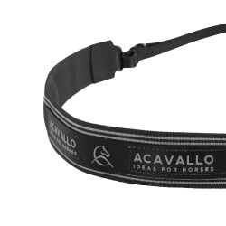 Pettorale semplice con fascia elastica Acavallo Nero