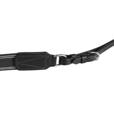 Pettorale semplice con fascia elastica Acavallo Nero