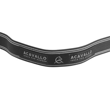 Pettorale semplice con fascia elastica Acavallo Nero