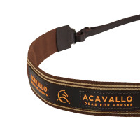 Pettorale semplice con fascia elastica Acavallo Marrone scuro