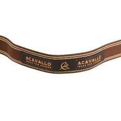 Pettorale semplice con fascia elastica Acavallo Marrone scuro Pettorale semplice con fascia elastica Acavallo Marrone scuro
