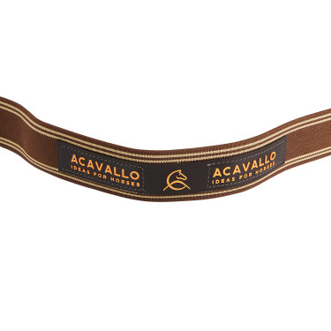 Pettorale semplice con fascia elastica Acavallo Marrone scuro Pettorale semplice con fascia elastica Acavallo Marrone scuro
