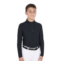 Biancheria intima base per ragazzi in tessuto tecnico Equestro Nero