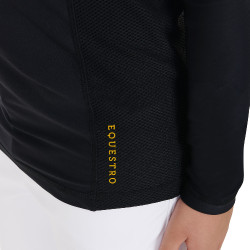 Biancheria intima base per ragazzi in tessuto tecnico Equestro Nero