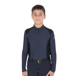 Biancheria intima base per ragazzi in tessuto tecnico Equestro Marina Blu marino