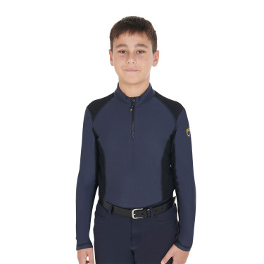 Biancheria intima base per ragazzi in tessuto tecnico Equestro Marina Blu marino