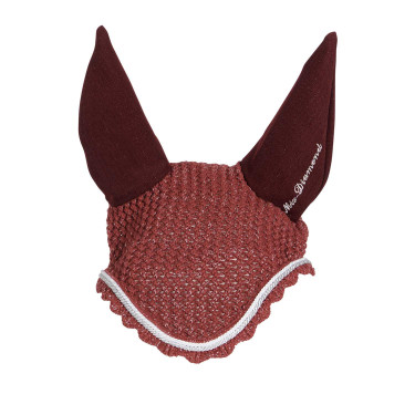 Cuffia anti-mosche in cotone con tessuto Cordura e paillettes Equestro Cuffia anti-mosche in cotone con tessuto Cordura e paillettes Equestro
