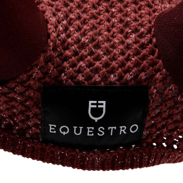 Cuffia anti-mosche in cotone con tessuto Cordura e paillettes Equestro Cuffia anti-mosche in cotone con tessuto Cordura e paillettes Equestro