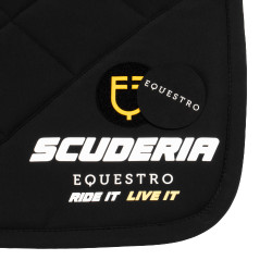Sottosella da salto Scuderia Equestro in tessuto tecnico Equestro Nero