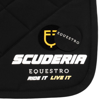 Sottosella da salto Scuderia Equestro in tessuto tecnico Equestro Nero