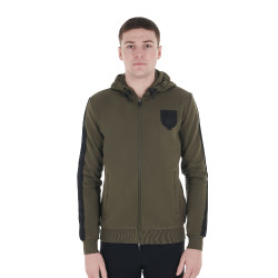 Felpa con cappuccio da uomo con interno in pile Equestro